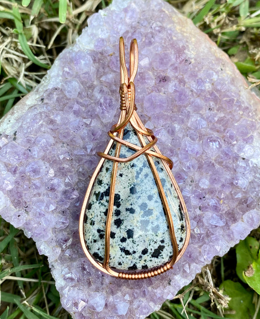 Dalmatian Jasper Pendant